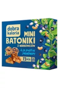 Mini batoniki z nerkowców ala muffin jagodowy