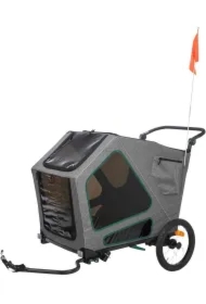 Przyczepka rowerowa, L: 80 x 103 x 98/147 cm, z zawieszeniem, MAX 45 kg