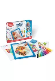 Tablica zmywalna z szablonami i markerami