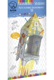 Kolorowanka składana MINI 32 cm, Domek "Rakieta"