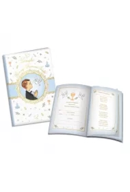 Książeczka A5 Pamiątka Komunijna niebieska
