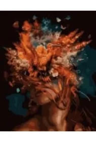 Malowanie po numerach - Maska kwiatowa