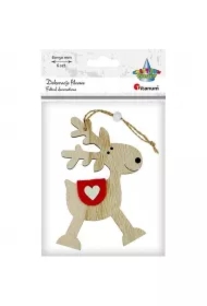 Zawieszka drewniana renifer 90x130mm