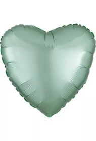 Balon foliowy Lustre Mint Green serce 43cm