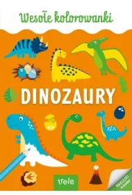 Dinozaury. Kolorowanka A4. Wesołe kolorowanki