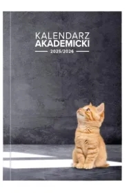 Kalendarz akademicki 2025/2026 A5 tygodniowy PCV Kot