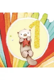 Karnet kwadrat CL4201_PO Urodziny 1 roczek