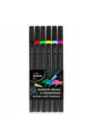 Markery Brush z cienkopisem