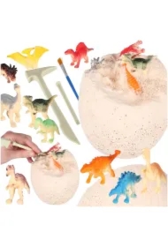 Dinozaury wykopaliska jajko XL dinozaura 12 figurek zestaw archeologiczny