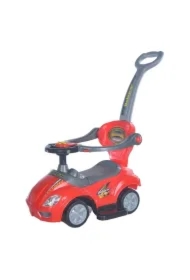 Jeździk z rączką 3w1 Mega Car czerwony