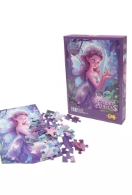 Puzzle 100 el. z brokatem księżniczka