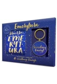 Zestaw brelok + skarpetki - Szczęśliwy emeryt