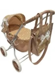 Wózek dla lalek głęboki z torbą