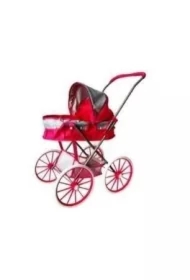 Wózek gondola duże koła różowy