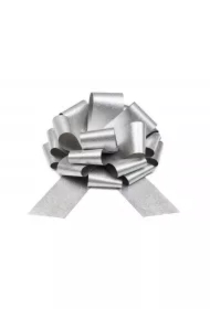 Kokarda dekoracyjna DIY srebrny