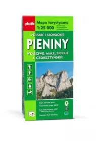 Mapa turystyczna Pieniny Polskie i Słowackie 1:25 000