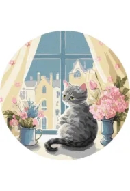 Malowanie po numerach okrągłe - Ulubione miasto