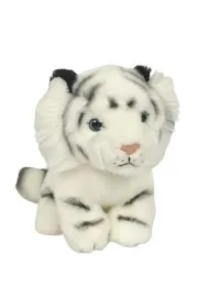 Tygrys biały siedzący 19cm