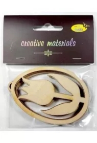 Zawieszki ozdobne pisanki tulipan 3 szt