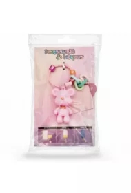 Przywieszka do telefonu miś róż