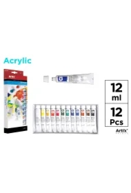 Farba tempera 12ml 12 kolorów