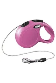 Smycz new classic cat XS sznurek 3m róż