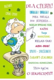 Karnet Smile B6 + koperta. Wzór nr 01