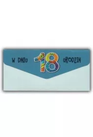 Karnet-koperta Urodziny 18