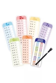Pisz i zmazuj - Tabliczka mnożenia 11 kart + pisak