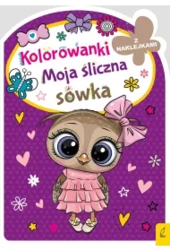 Kolorowanka z wykrojnikiem. Moja śliczna sówka