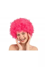 Peruka Afro jasny róż