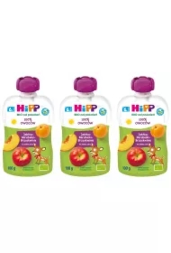 Mus owocowy po 6. miesiącu jabłka-mirabelki-brzoskwinie zestaw