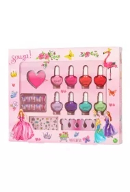 Lakiery i akcesoria do paznokci dla dzieci zestaw 12 el. Księżniczka