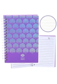 Notatnik A6/80K linia Muszelki fioletowy