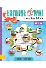 Łamigłówki z wesołym liskiem. Uczę się i rozwiązuję 5+