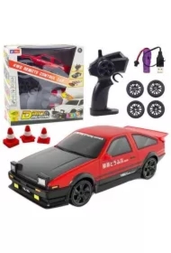 Auto sportowe RC z wymiaennymi kołami czerwone