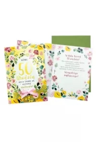 Karnet B6 Urodziny 50 (kwiaty)