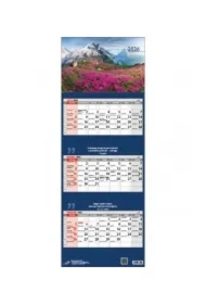 Kalendarz 2026 trójdzielny widok