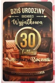 Karnet z wymiennymi rocznikami 30 damska