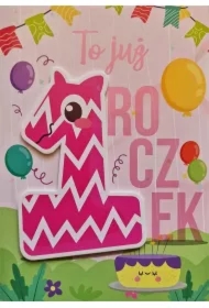 Karnet Roczek dziewczynka