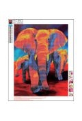 Zdjęcia - Rysowanie Elephant Mozaika diamentowa 5D.  89761 