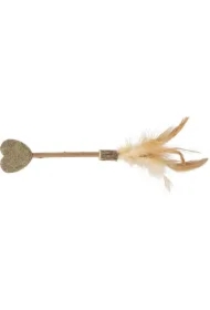Matatabi Lolly, zabawka, dla kota, w kształcie serca, 23 cm, z piórkami i kocimiętką