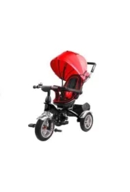 Rower trójkołowy czerwony z czarną ramą