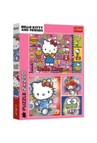 Puzzle 2x200 el. Hello Kitty i przyjaciele