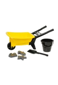 Taczka z akcesoriami do piasku 56cm żółta