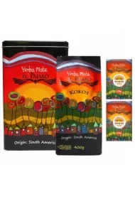 Zestaw Yerbera puszka + yerba mate kokos