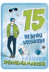 Karnet Urodziny 15 GM-755