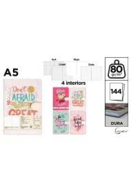 Notatnik A5/144K magnes MIX