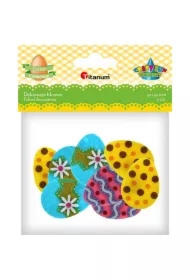 Dekoracje filcowe 3D pisanki 30x40mm Wielkanoc