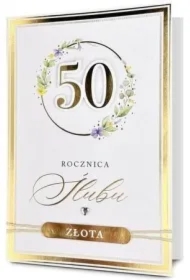 Karnet Rocznica ślubu 50